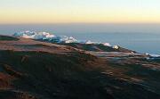 日出時分 Uhuru Peak 旁的冰川