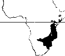 Common waterbuck 分布圖