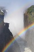 瀑布前的彩虹